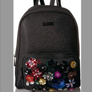 ALDO Black floral backpack